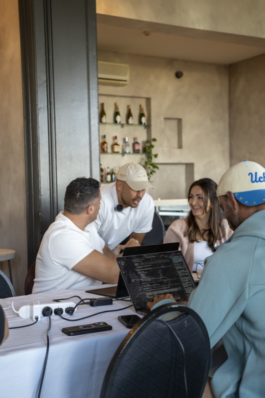 Melbourne attendees collaborating