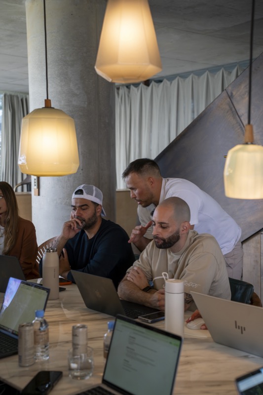 Luke helping attendees